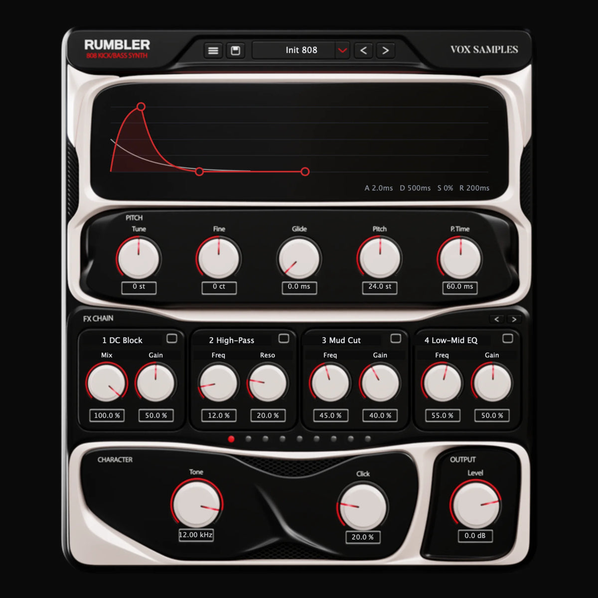 Rumbler 808 Kick/Bass Synth Plugin