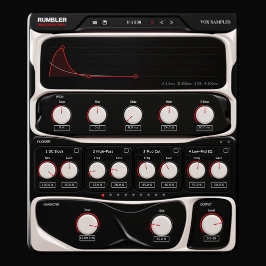 Rumbler 808 Kick/Bass Synth Plugin